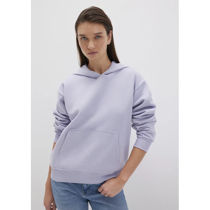 Mavi 167299-70531 Kapüşonlu Lila Basic Sweatshirt
