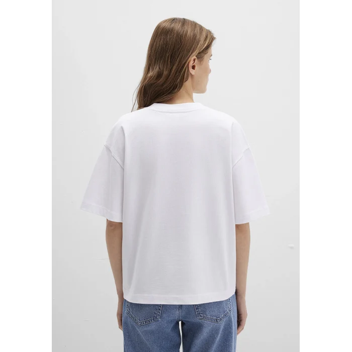 Mavi 1613225-620 Mavi Naskışlı Beyaz Basic Tişört