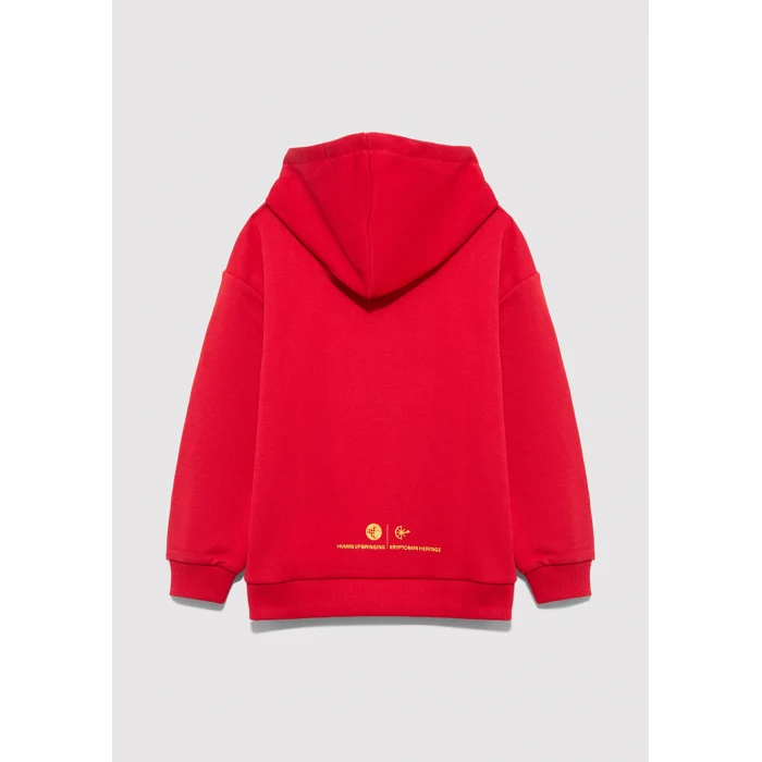 Mavi 6S10133-88016 Superman Baskılı Kırmızı Sweatshirt