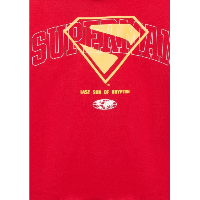 Mavi 6S10133-88016 Superman Baskılı Kırmızı Sweatshirt