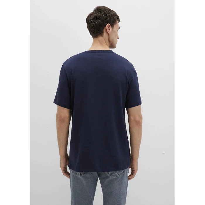 Mavi 0612866-86415 Mavi Black Baskılı Lacivert Tişört