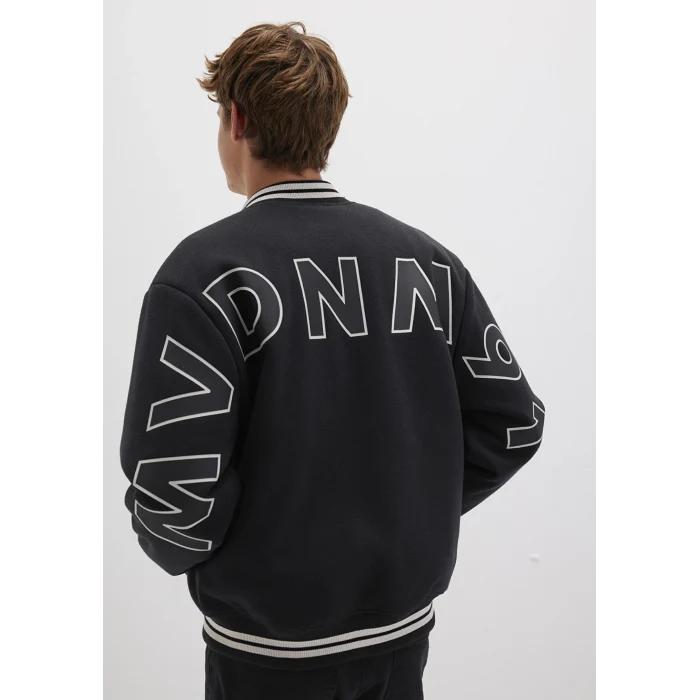 Mavi 0110214-71379 MV DNM Baskılı Bomber Ceket