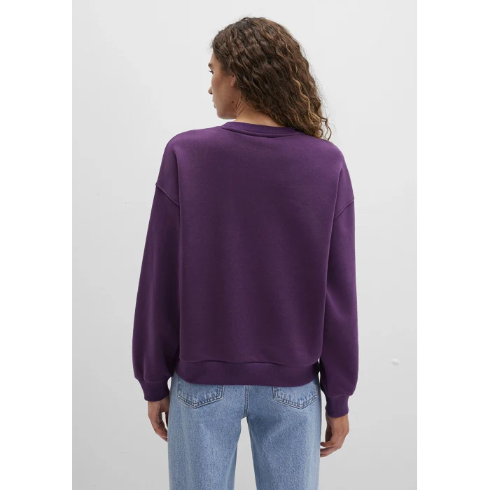 Mavi 1S10419-70679 Mavi Logo Baskılı Mor Sweatshirt