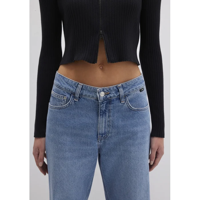 Mavi 171469-900 Çift Yön Fermuarlı Siyah Triko