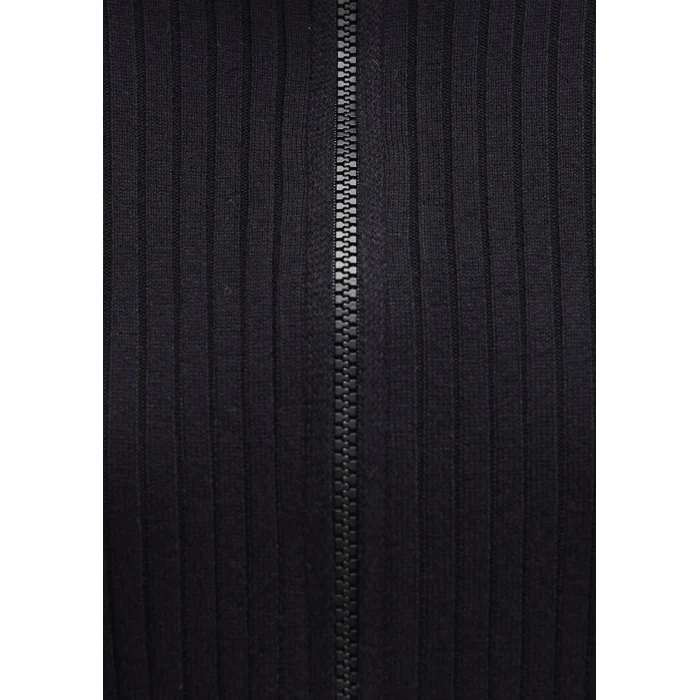 Mavi 171469-900 Çift Yön Fermuarlı Siyah Triko