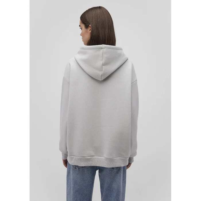 Mavi 1600361-34322 Mavi Logo Baskılı Kapüşonlu Gri Sweatshirt