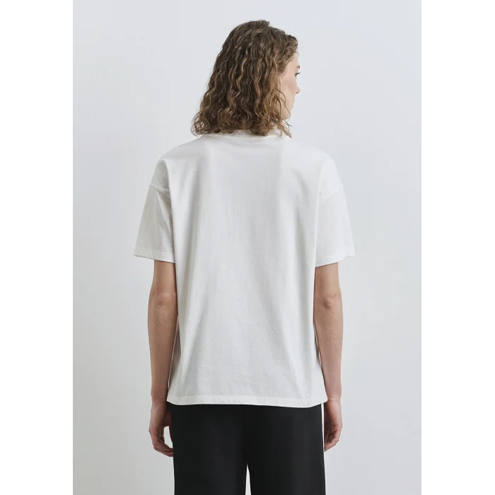 Mavi 1613333-70057 Mavi Logo Baskılı Ekru Tişört