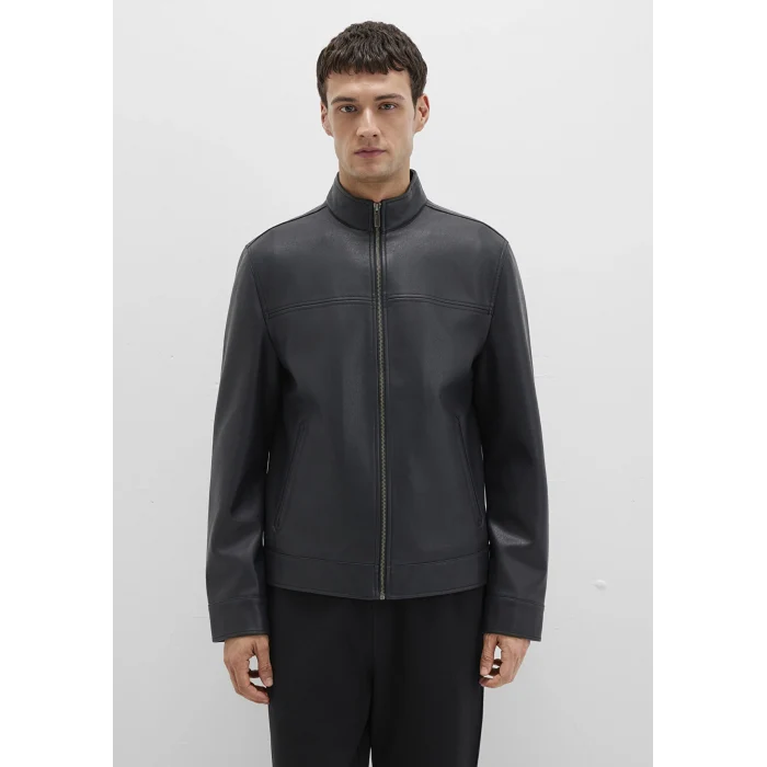 Mavi 0110634-71379 Dik Yaka Siyah Suni Deri Ceket