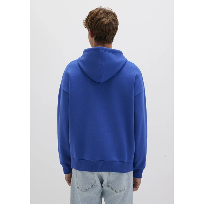 Mavi 067149-70907 Mavi Logo Baskılı Kapüşonlu Mavi Sweatshirt