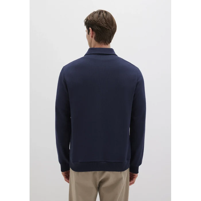 Mavi 0S10420-82318 Polo Yaka Lacivert Sweatshirt