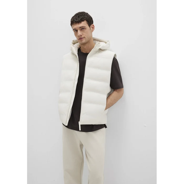 Mavi 0110619-70134 Kapüşonlu Ekru Şişme Yelek