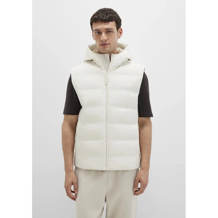 Mavi 0110619-70134 Kapüşonlu Ekru Şişme Yelek