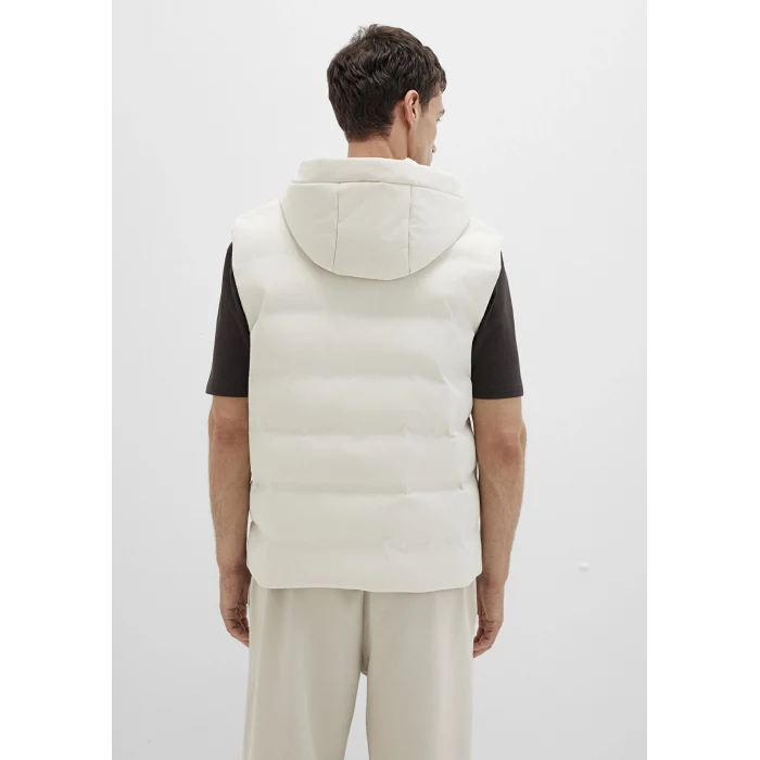 Mavi 0110619-70134 Kapüşonlu Ekru Şişme Yelek