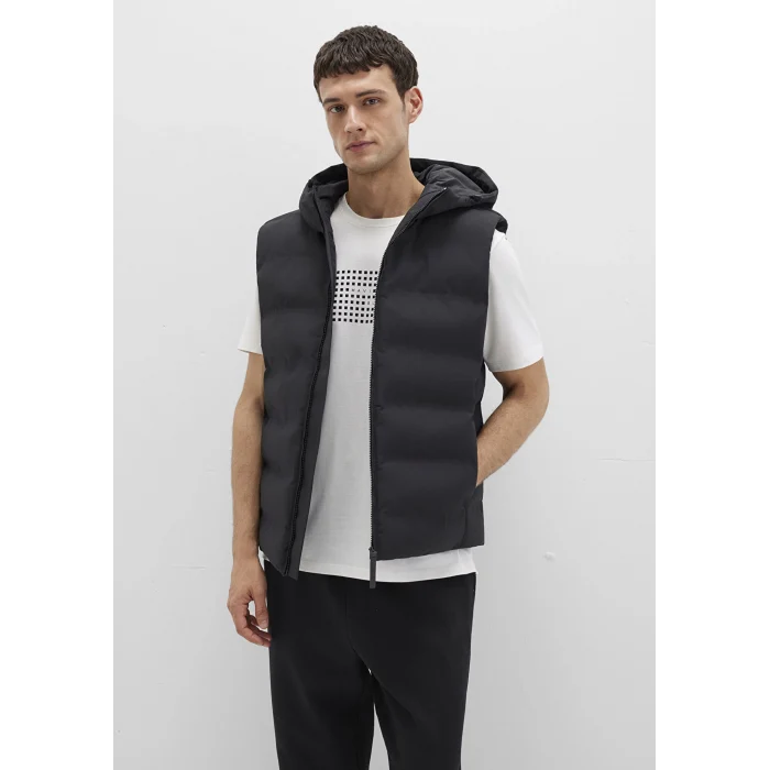 Mavi 0110619-71379 Kapüşonlu Siyah Şişme Yelek