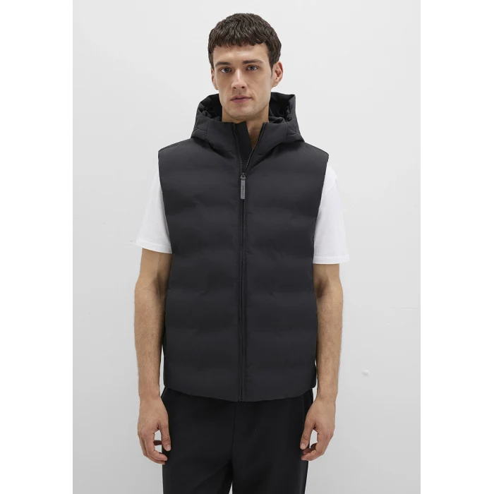 Mavi 0110619-71379 Kapüşonlu Siyah Şişme Yelek