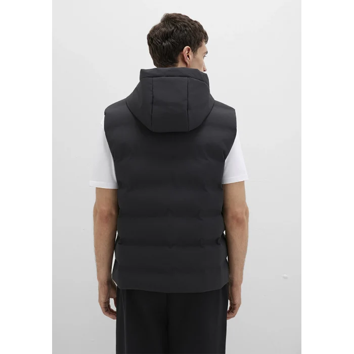 Mavi 0110619-71379 Kapüşonlu Siyah Şişme Yelek