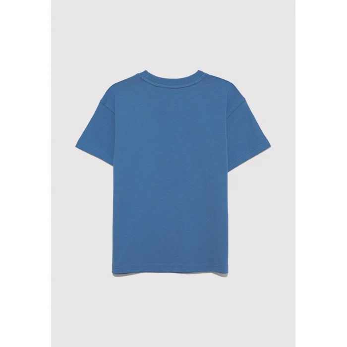 Mavi 6610395-83767 MJ Logo Baskılı Mavi Tişört