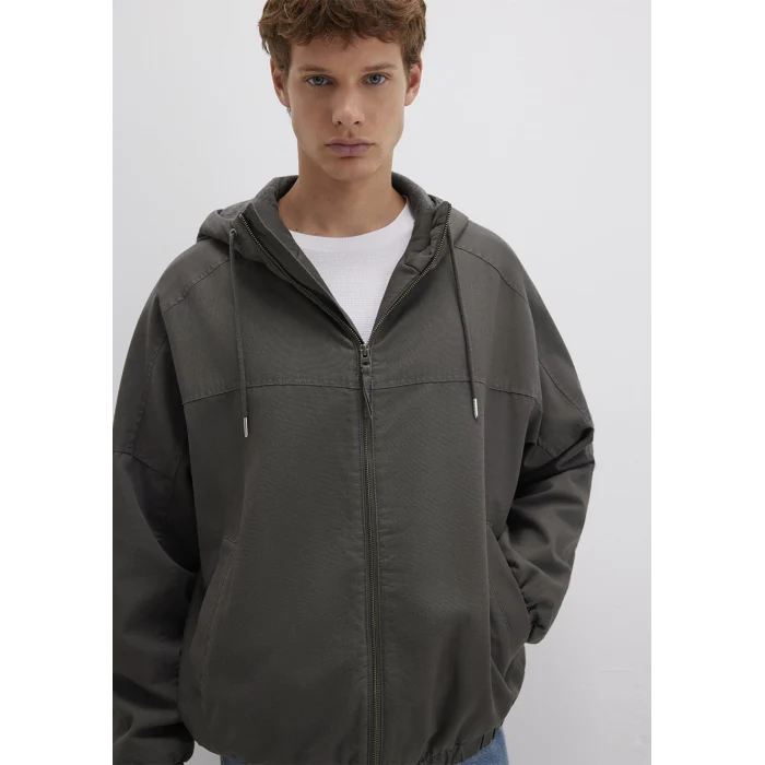 Mavi 0110398-86764 Kapüşonlu Gri Ceket