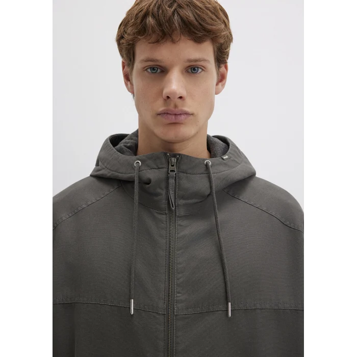 Mavi 0110398-86764 Kapüşonlu Gri Ceket