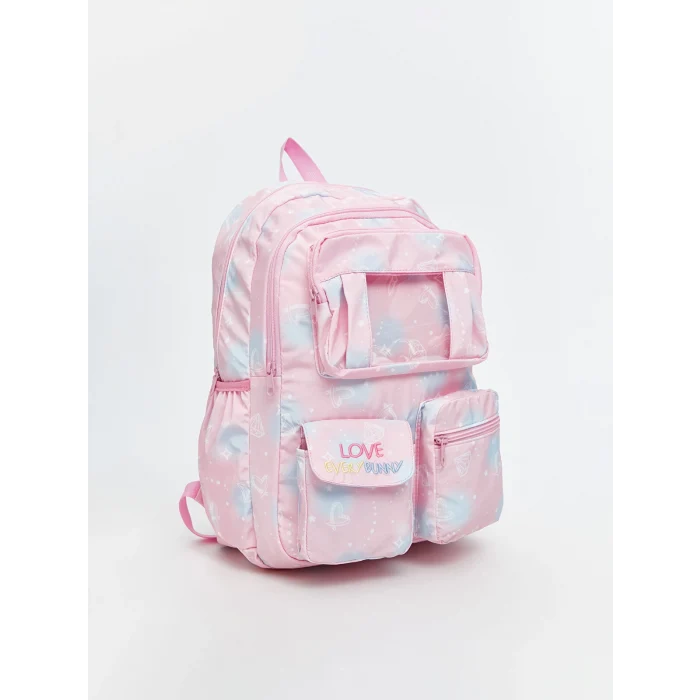 LCW ACCESSORIES Pembe Çok Bölmeli Kız Çocuk Sırt Çantası