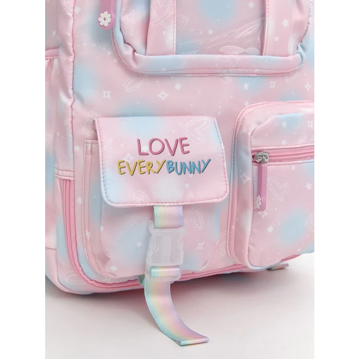 LCW ACCESSORIES Pembe Çok Bölmeli Kız Çocuk Sırt Çantası