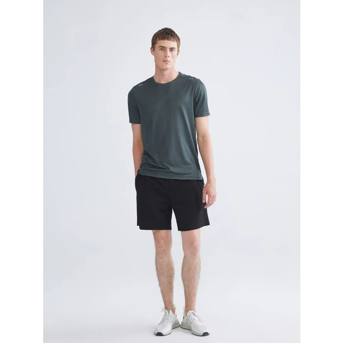 XSIDE ACTIVE Siyah Standart Kalıp Erkek Spor Şort