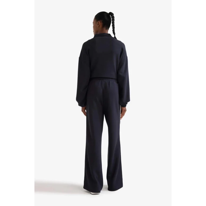 Defacto D1458AXBK81 Siyah DeFactoFit Wide Leg Geniş Paça Cepli Standart Boy Modal Soft Touch Pantolon