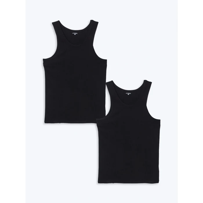 LC WAIKIKI Siyah U Yaka Penye Erkek Atlet 2li