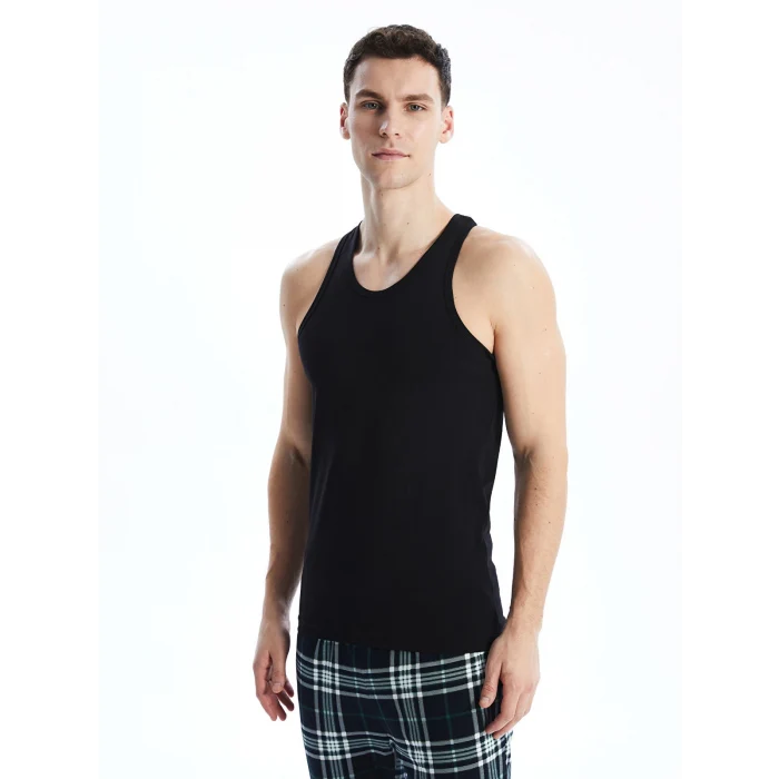 LC WAIKIKI Siyah U Yaka Penye Erkek Atlet 2li