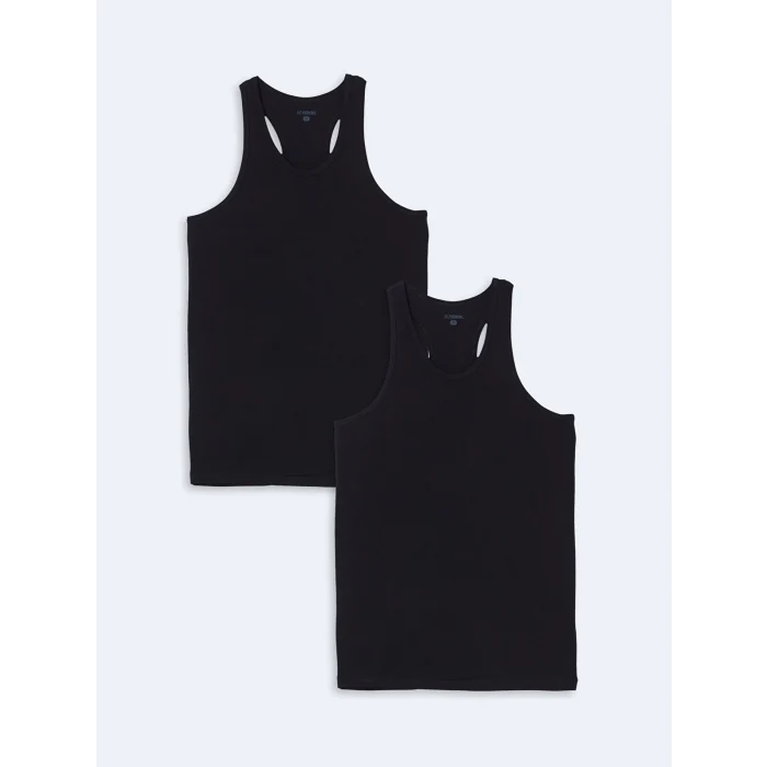 LC WAIKIKI Siyah U Yaka Penye Erkek Atlet 2li