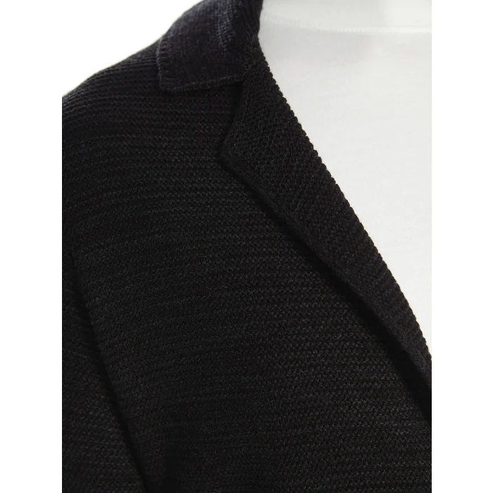 XSIDE Siyah Slim Fit Şal Yaka Erkek Triko Hırka