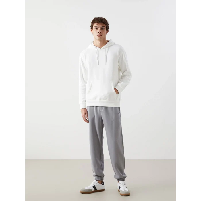 XSIDE Gri Rahat Kalıp Erkek Kalın Jogger Eşofman Altı