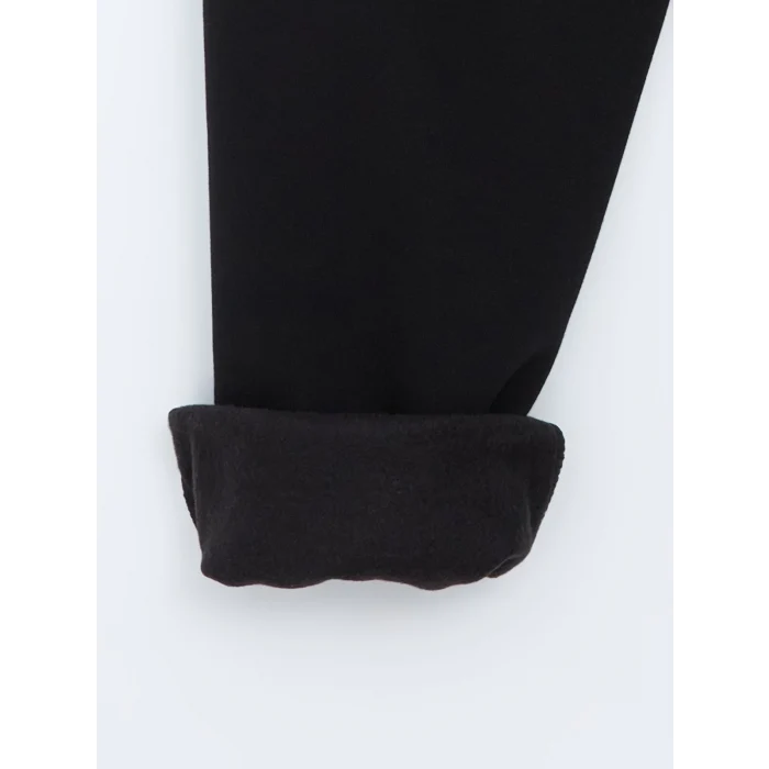 XSIDE Siyah Rahat Kalıp Erkek Kalın Jogger Eşofman Altı