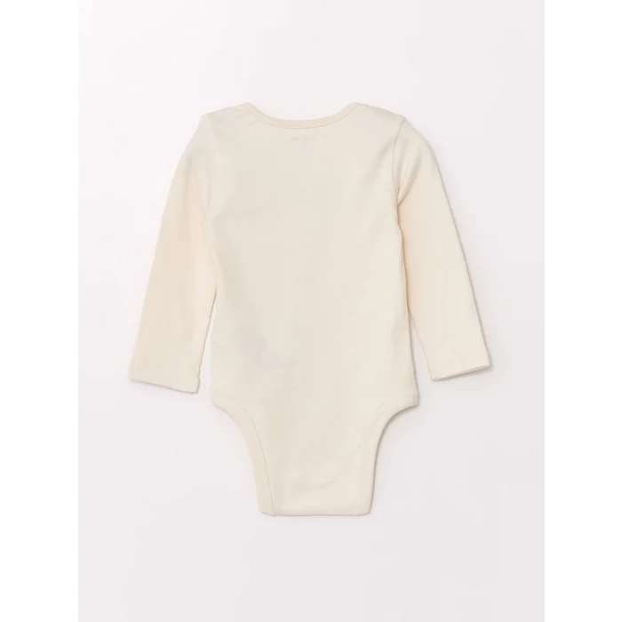 LCW baby Pembe Bisiklet Yaka Kız Bebek Çıtçıtlı Bodysuit 2li