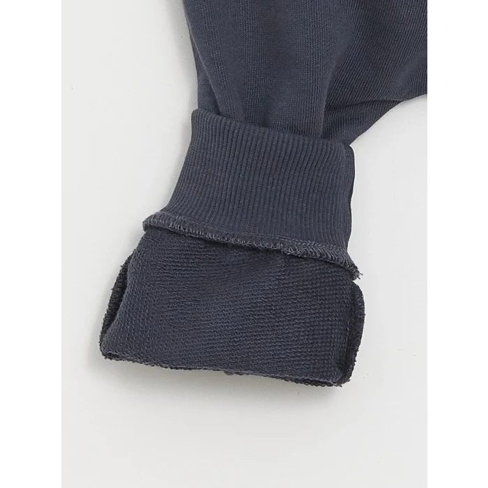 LCW baby Yeşil Bisiklet Yaka Baskılı Erkek Bebek Sweatshirt ve Eşofman Alt 2li Takım