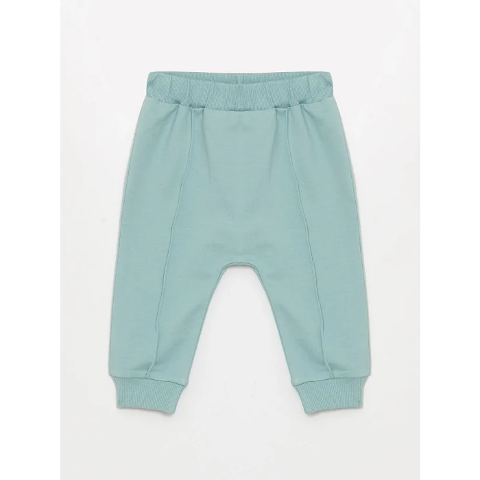 LCW baby Bej Bisiklet Yaka Uzun Kollu Baskılı Erkek Bebek Sweatshirt ve Eşofman Alt 2li Takım