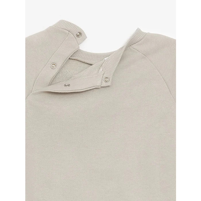 LCW baby Gri Bisiklet Yaka Erkek Bebek Sweatshirt ve Eşofman Alt 2li