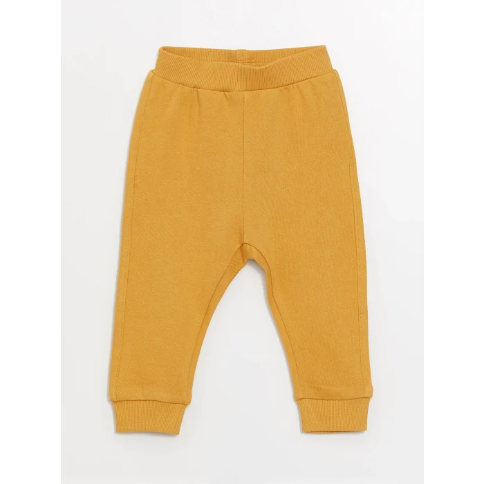 LCW baby Bej Bisiklet Yaka Baskılı Erkek Bebek Sweatshirt ve Eşofman Alt 2li Takım