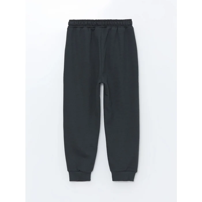 LCW Kids Kahverengi Bisiklet Yaka Uzun Kollu Baskılı Erkek Bebek Sweatshirt ve Eşofman Alt 2li Takım