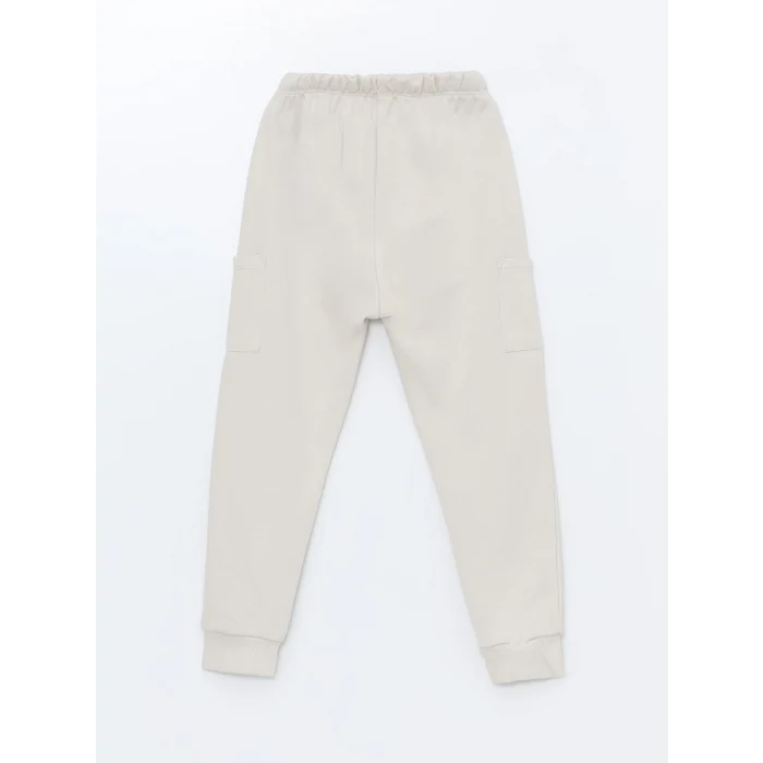 LCW Kids Gri Bisiklet Yaka Baskılı Erkek Bebek Sweatshirt ve Eşofman Alt 2li Takım