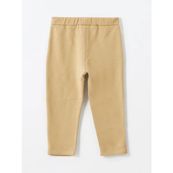 LCW baby Bej Kapüşonlu Erkek Bebek Hırka ve Eşofman Alt 2li Takım