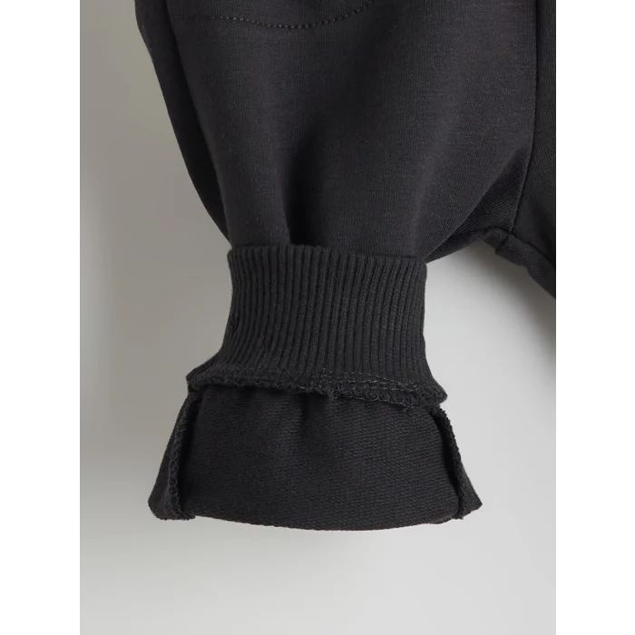 LCW baby Bej Baskılı Erkek Bebek Sweatshirt ve Eşofman Alt 2li Takım