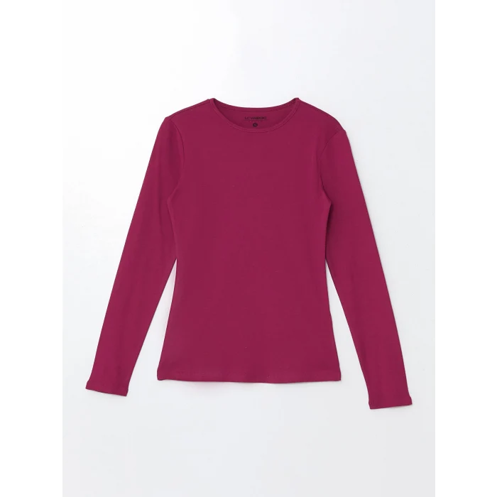 LCWAIKIKI Classic Mürdüm Bisiklet Yaka Kadın Body