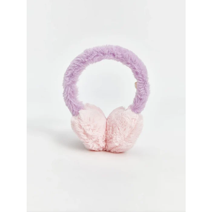 LCW ACCESSORIES Lila Nakışlı Pelüş Kız Çocuk Kulaklık