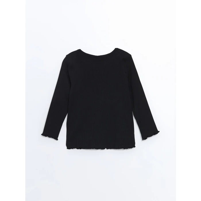 LCW Kids Siyah Yılbaşı Temalı Kız Çocuk Bluz ve Salopet Takım 2li Takım