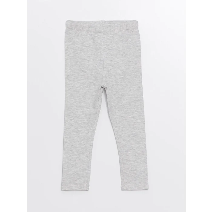 LCW Kids Siyah Beli Lastikli Basic Kız Çocuk Tayt 2li