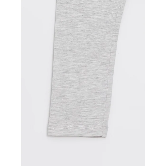 LCW Kids Siyah Beli Lastikli Basic Kız Çocuk Tayt 2li