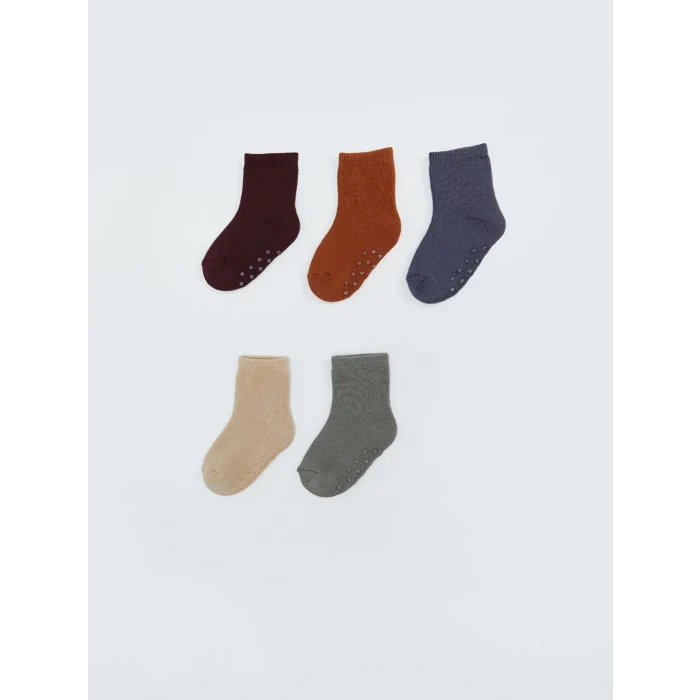 LCW Kids Yeşil Basic Erkek Çocuk Soket Çorap 5li