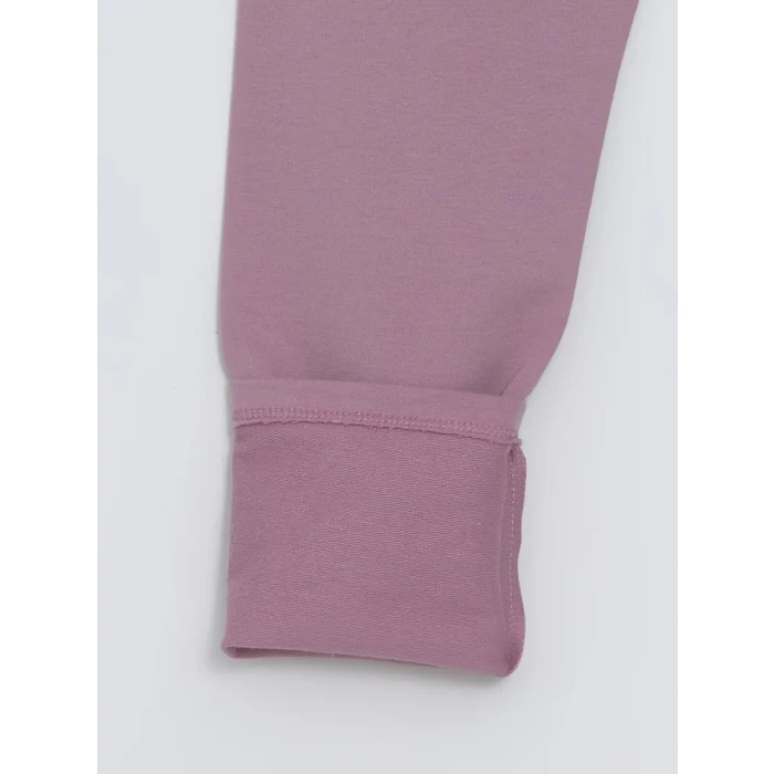 LCW Kids Lila Beli Lastikli Basic Kız Çocuk Tayt