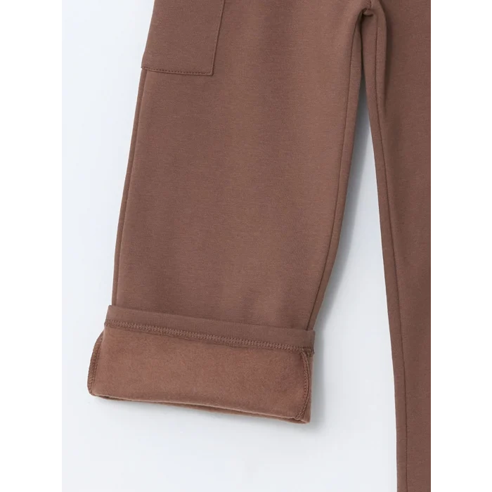 LCW Kids Bordo Kız Çocuk Çiçekli Kargo Eşofman Alt